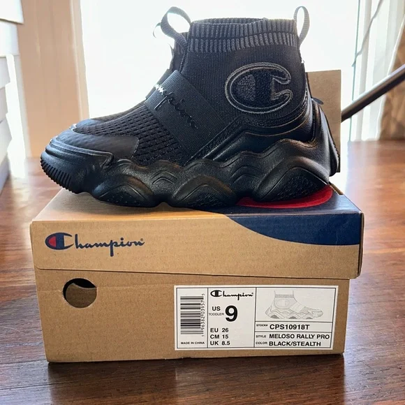 Champion meloso rally pro black stealth toddler 9 - Picture 1 of 8